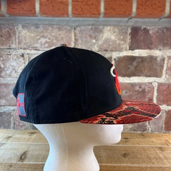 Miami Heat New Era 5950 NBA Hardwood Classic Snakeskin South Beach Hat Sz Med-Lg - Picture 2 of 9